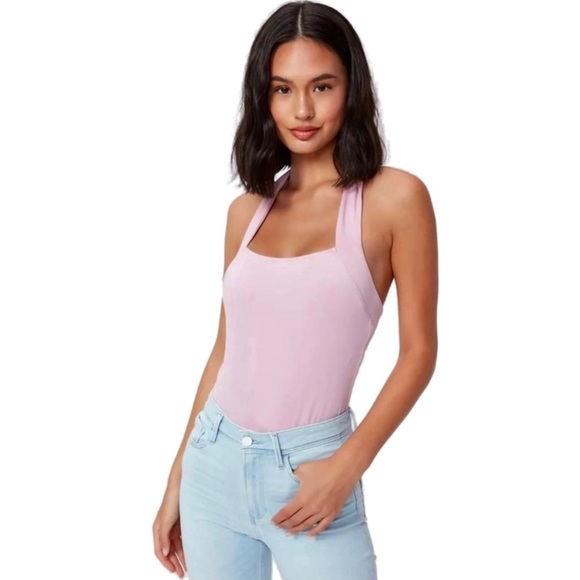 NEW PAIGE LILAC HALTER BODYSUIT - Picture 1 of 7